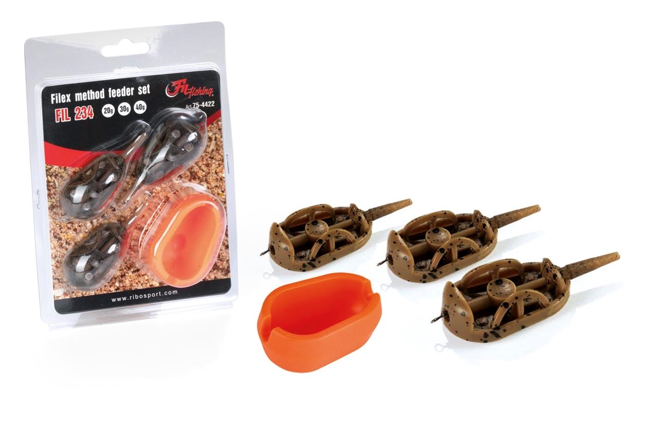 Filfishing Filex Method feeder set 40g, 50g, 60g + Mould