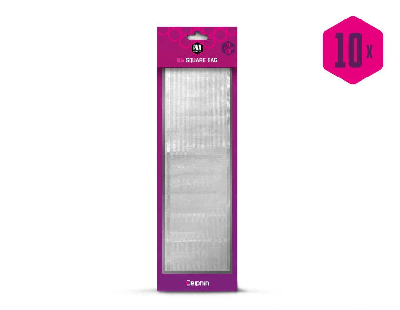 PVA sáček hranatý Delphin PVA n’tastic – 200x70 mm / 10 ks