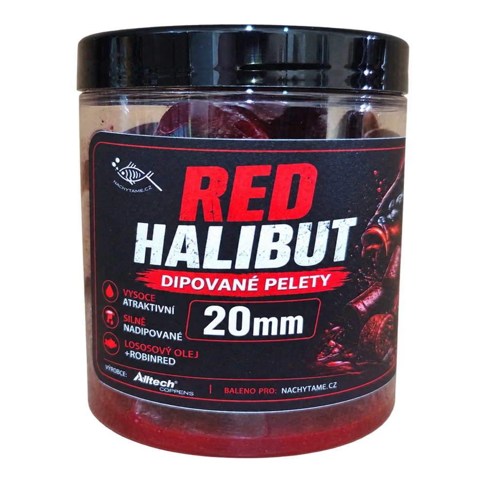 Dipované pelety Red Halibut 20mm 200g