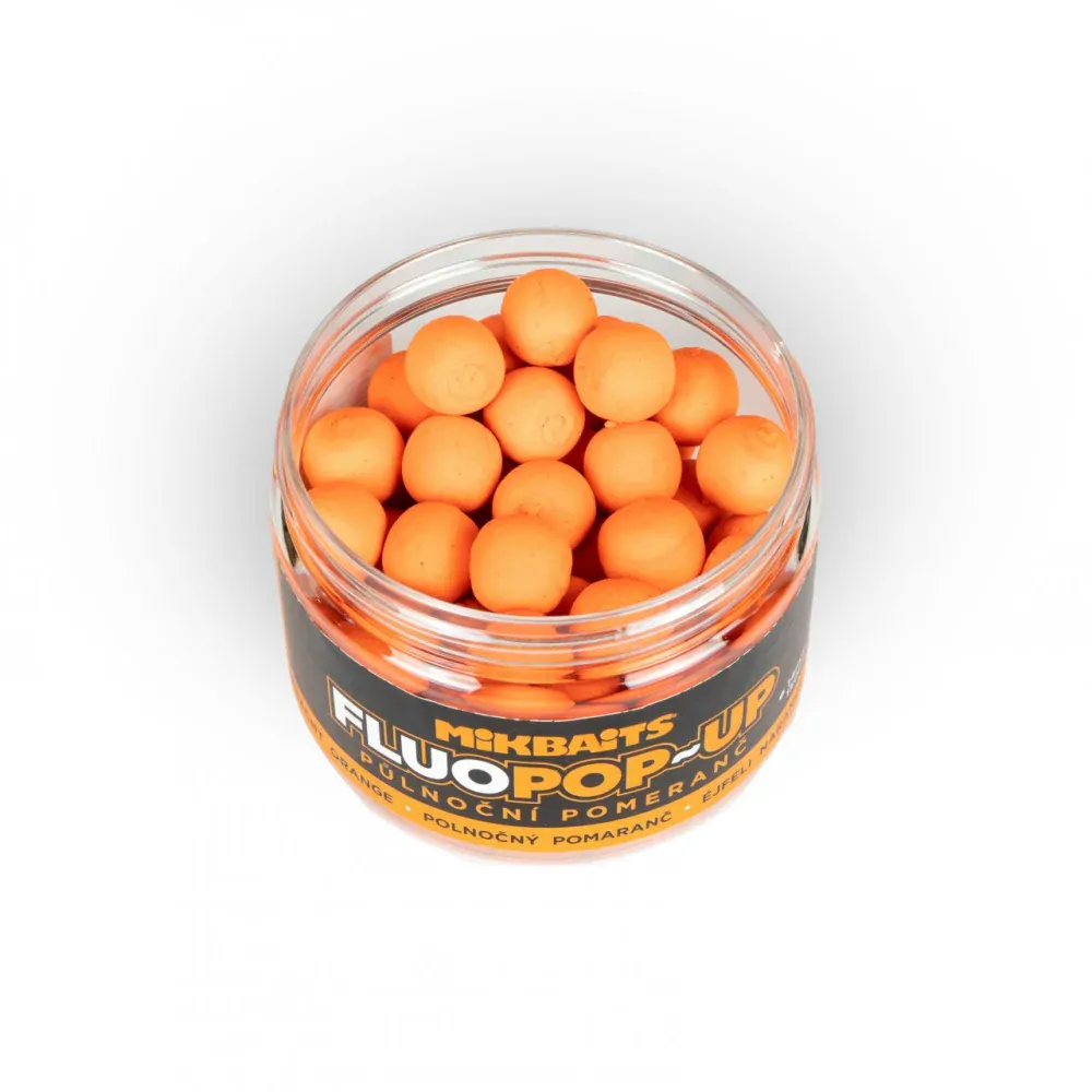 Plovoucí fluo boilie 150ml - Půlnoční pomeranč 14mm