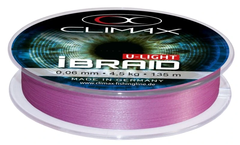 Pletená šňůra Climax iBraid U-Light fluo-fialová 135m - 0,08mm