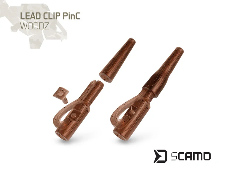 Klip na olovo Delphin sCAMO PinC WOODZ 10ks