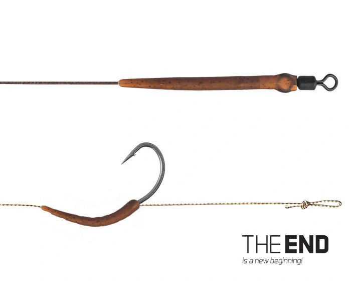 Návazec Delphin THE END Boilie rig / 2ks - 20cm/25lbs/#8