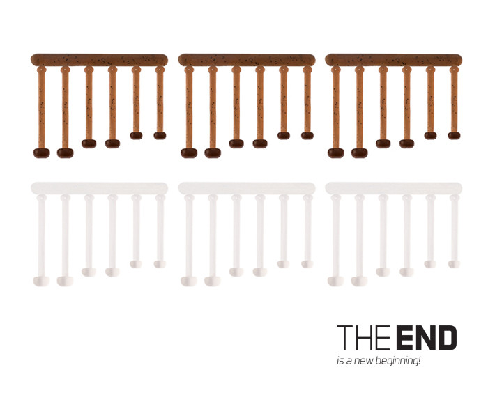 Elastická zarážka THE END 18,21,25 mm mix 36ks