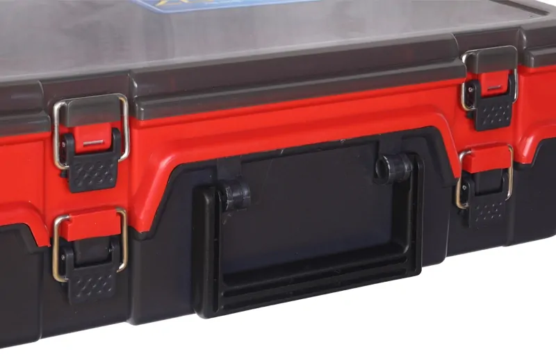 Plastový kufřík TB double layer Red-Grey