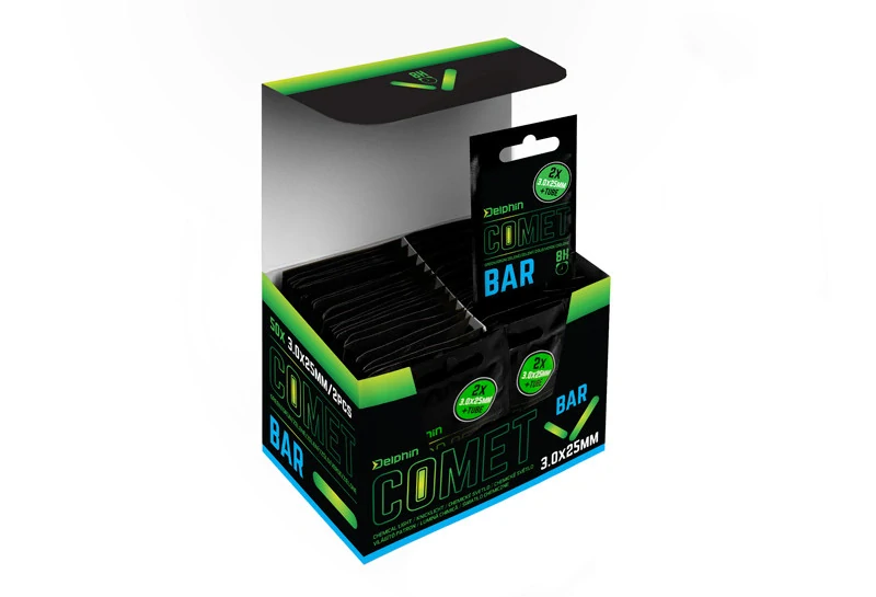 Chemické světlo Delphin Comet BAR - 3,0x25mm - 2ks