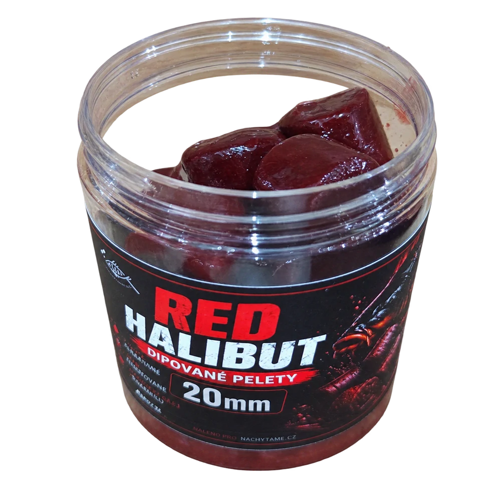 Dipované pelety Red Halibut 20mm 200g