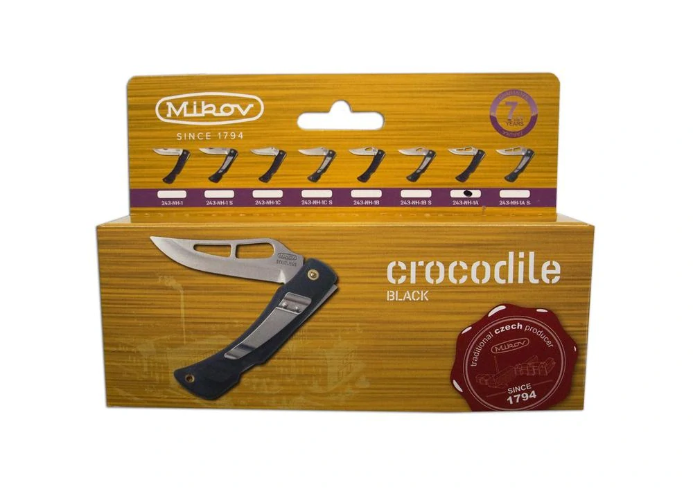 Kapesní nůž 243-NH-1 Crocodile černý