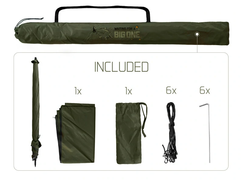 Deštník s bočnicí Delphin BigONE CARP - 250cm