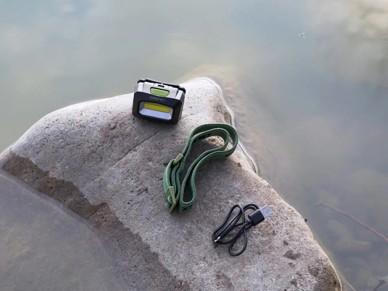 Čelová lampa Delphin MONOX