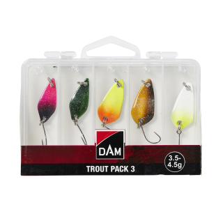 Sada nástrah Trout Pack 3 Inc.box 3,5-4,5g