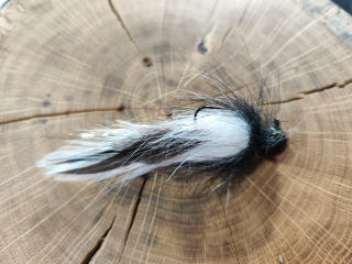 Jigstreamer pstruhový speciál bílo-černý