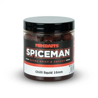 Spiceman boilie v dipu 250ml - Chilli Squid 16mm