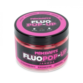 Plovoucí fluo boilie 150ml - Jahoda 14mm