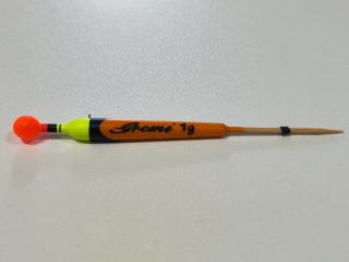 Splávek Gremi 1g s reflexní kuličkou oranžový