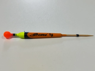 Splávek Gremi 1g s reflexní kuličkou oranžový