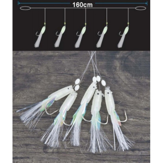 Aquantic návazcový systém Mackerel VI – 160 cm, háček 1/0