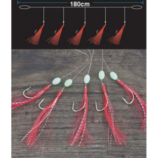 Aquantic návazcový systém Mackerel VIII – 180 cm, háček 1/0