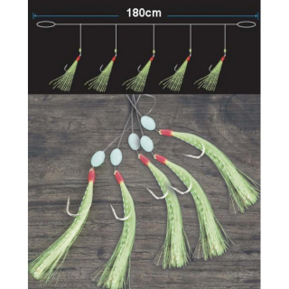 Aquantic návazcový systém Mackerel IX – 180 cm, háček 1/0