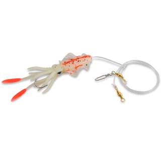 Aquantic návazec Octopus Leader Rig Orange Spotted Luminous – háček 8/0