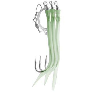 Aquantic návazcový systém Rubber Makk #10/0 – fluo