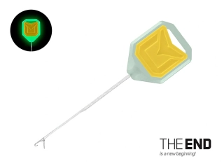 Fluo jehla Delphin T-END GripXF LeadCORE - žlutá