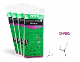 ZFISH Návazec Method Feeder D-RIG #4 – 5 ks