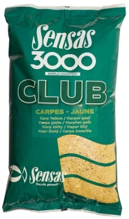 Krmítková směs Sensas 3000 Club Carpes Jaune (kapr žlutý) 1 kg