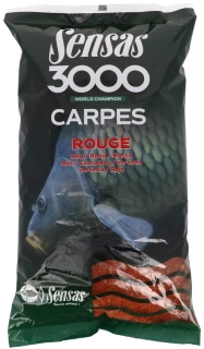 Krmítková směs Sensas 3000 Carpes Rouge (kapr červený) 1 kg