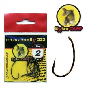 Háčky Extra Carp Teflon Hooks EX 222 vel. 8