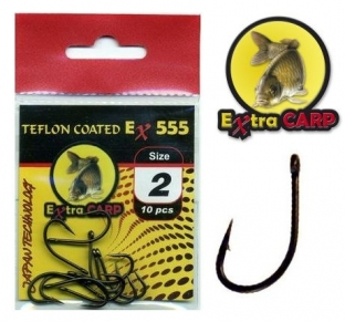 Háčky Extra Carp Teflon Hooks EX 555 vel. 8